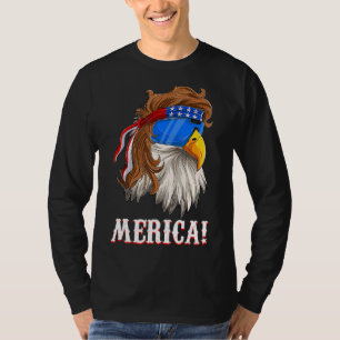 American Eagle Mullet Merica Fourth Of July Usa F T-Shirt
