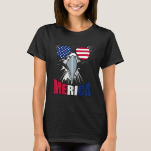 American Eagle Mullet Merica  Fourth Of July Usa F T-Shirt