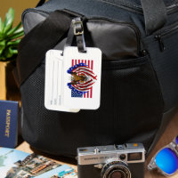 American Eagle on the American flag