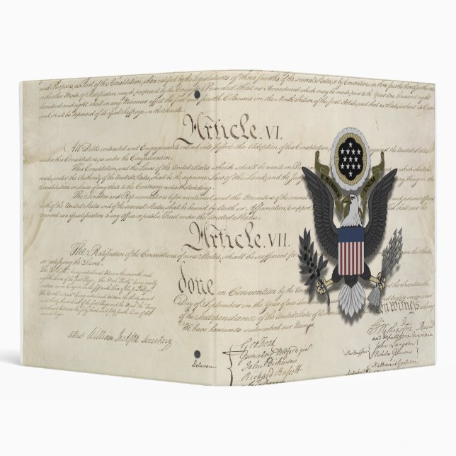 American Eagle on the Constitution Binder (Background)