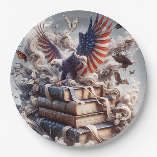 American Eagle  Paper Plate (Front)