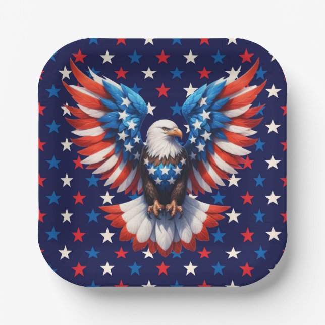 American Eagle  Paper Plate (Front)