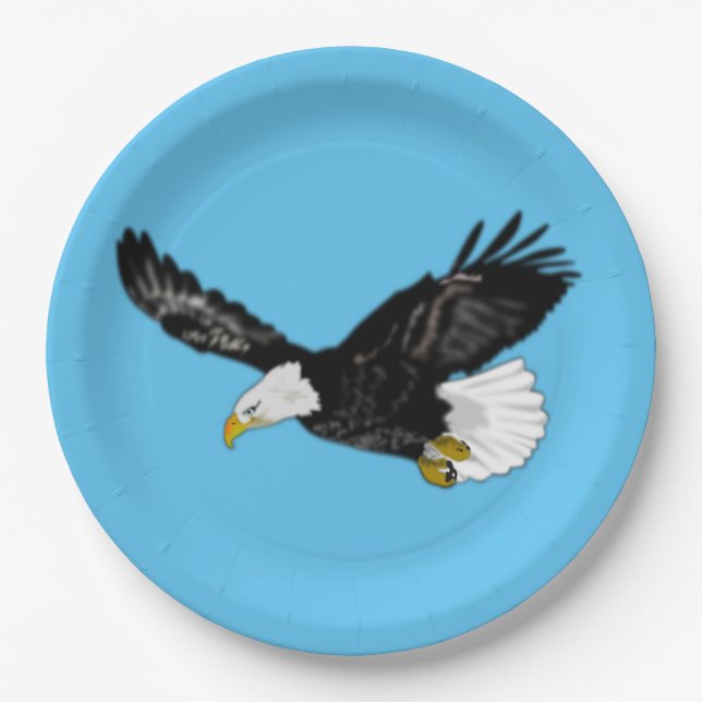 American Eagle Paper Plates (Front)