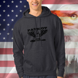 American Eagle Patriot, Monogram Men's Hoodie