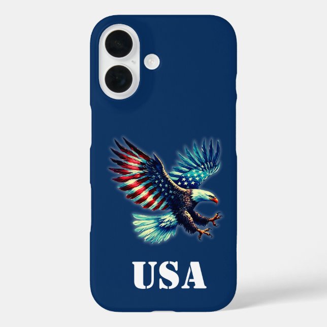 American Eagle Patriotic Flag iPhone / iPad case (Back)