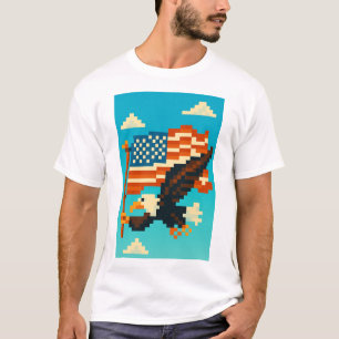 American Eagle Pixel Art T-Shirt