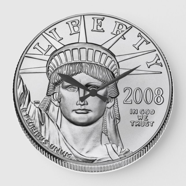American Eagle Platinum Reverse Proof Coins Large Clock (Front)