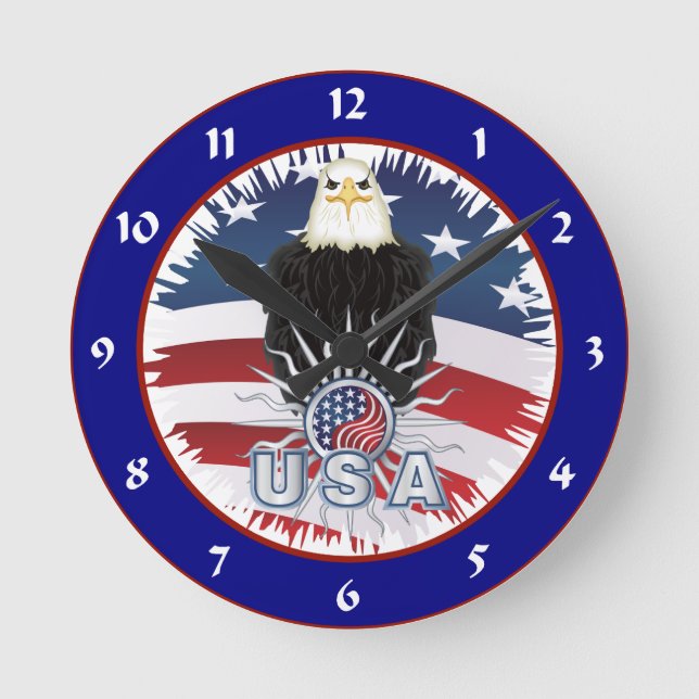 American Eagle Round Clock (Front)