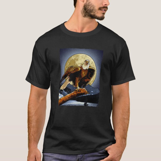 American Eagle Sketch Freedom Tour Cool Painting G T-Shirt (Front)