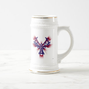 American Eagle Stars & Stripes Beer Stein