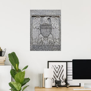 American Eagle Stone Poster