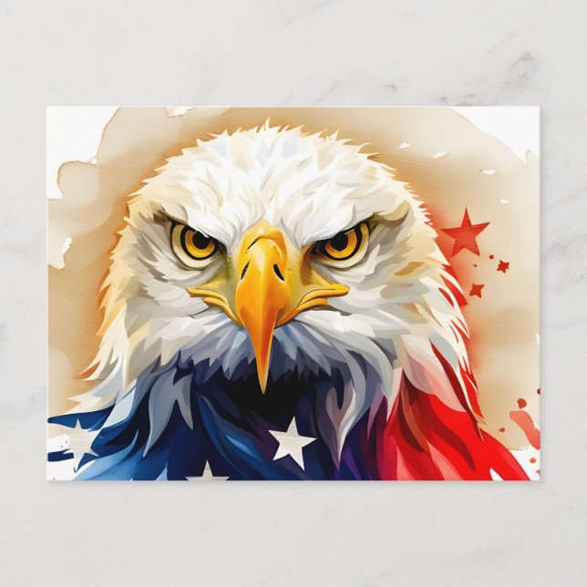 American Eagle, USA, postcard for postcrossing (Front)