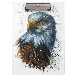 American Eagle Watercolor Clipboard