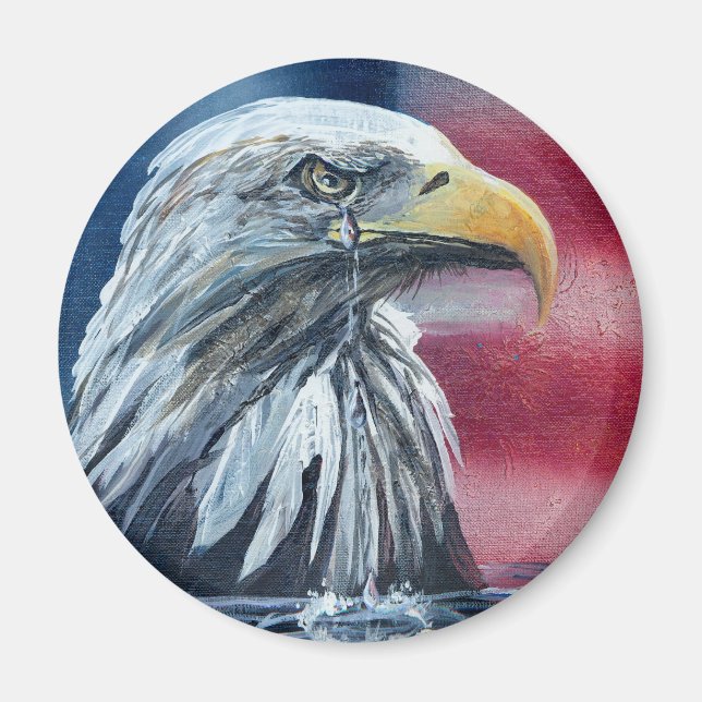American Eagle Weeps Magnet (Front)