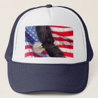 American Eagle with American Flag Cap