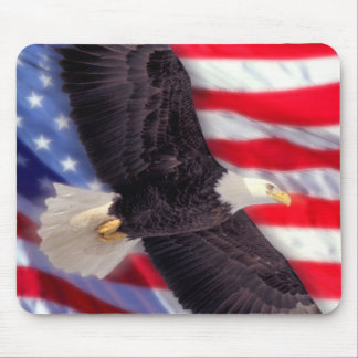 American Eagle with American Flag Mousepad