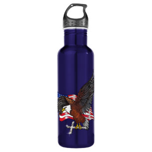 American Eagle with Cross  710 Ml Water Bottle