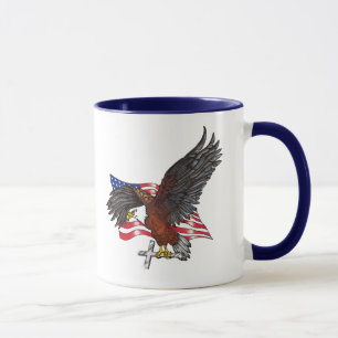 American Eagle with Cross Mug