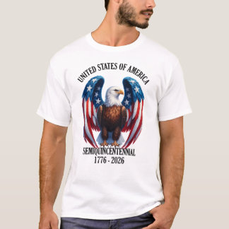 American Eagle with Flag Wings 1776-2026 T-Shirt