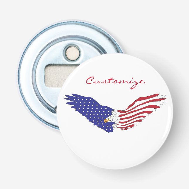 American Eagles Thunder_Cove Patriotic 4th of July Bottle Opener (Front)