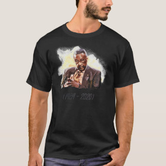 American Economist Walter E. Williams - Oil Painti T-Shirt