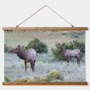 American Elk Colorado Hanging Tapestry
