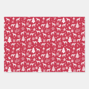 American English Coonhound Christmas Wrapping Paper Sheet