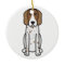 American English Coonhound Dog Cartoon