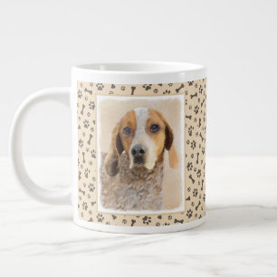 American English Coonhound Painting - Dog Art Large Coffee Mug