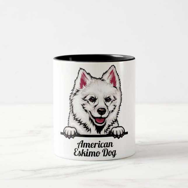 American Eskimo Chien Mug (Centre)