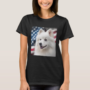 American Eskimo Dog 4th of July  American Eskimo D T-Shirt