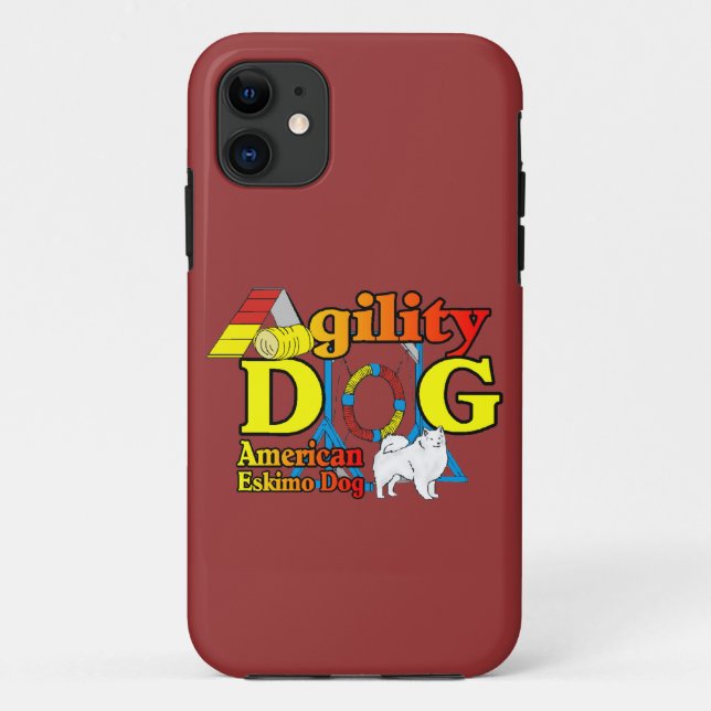 American Eskimo Dog Agility Case-Mate iPhone Case (Back)