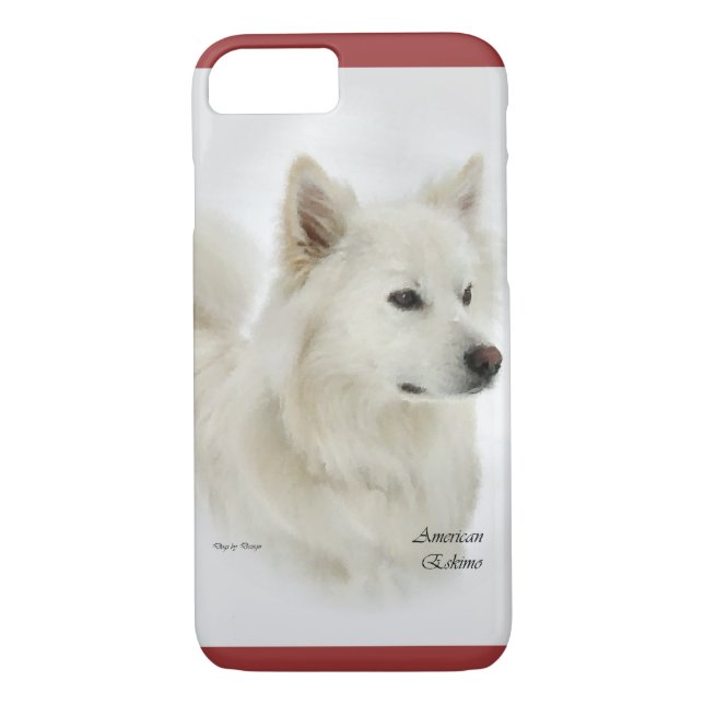 American Eskimo Dog Art Case-Mate iPhone Case (Back)