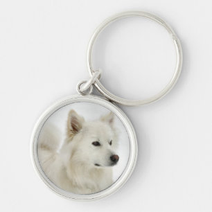 American Eskimo Dog Art Keychain