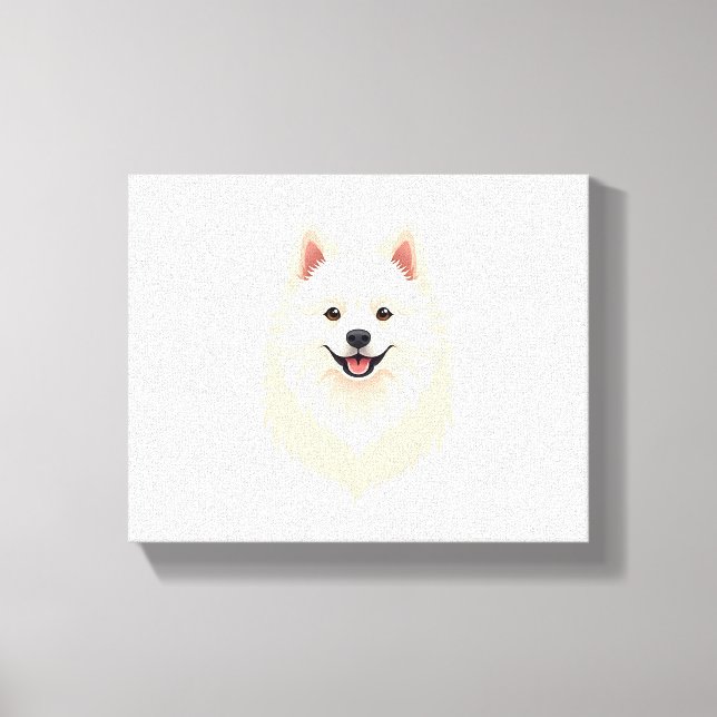 American Eskimo Dog Canvas Print (Front)
