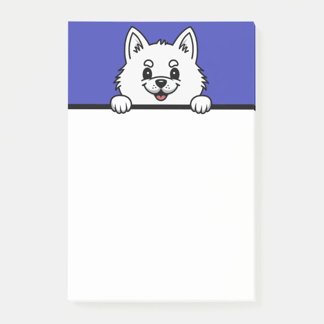 American Eskimo Dog Cute Puppy Dog Lover Gifts Post-it Notes (Front)