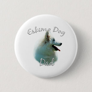 American Eskimo Dog Dad 2 Inch Round Button