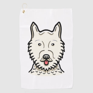 American Eskimo Dog Golf Towel
