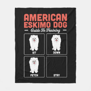 American Eskimo Dog Guide To Training Fleece Blanket