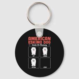 American Eskimo Dog Guide To Training Keychain