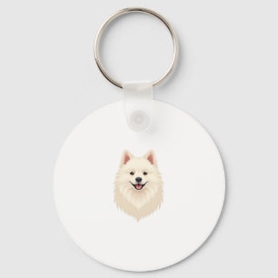 American Eskimo Dog Keychain