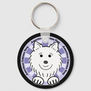 American Eskimo Dog Keychain