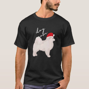 American Eskimo Dog Mom Christmas   T-Shirt