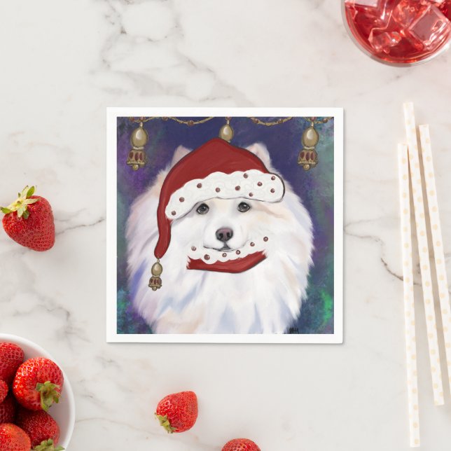 American Eskimo Dog Napkin (Insitu)