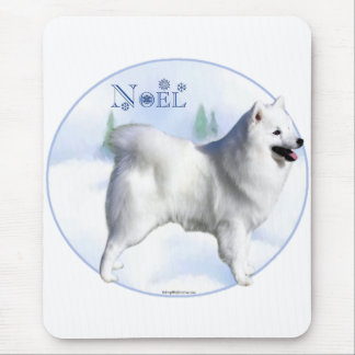 American Eskimo Dog Noel Mouse Pad
