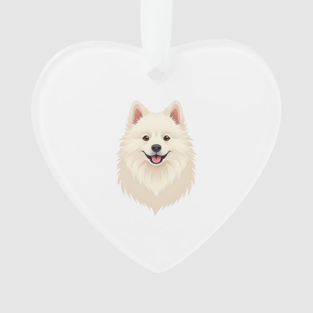American Eskimo Dog Ornament (Front)