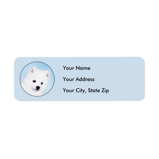 American Eskimo Dog Painting - Original Dog Art (Front)