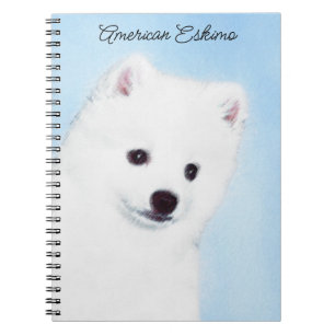 American Eskimo Dog Painting - Original Dog Art Notebook