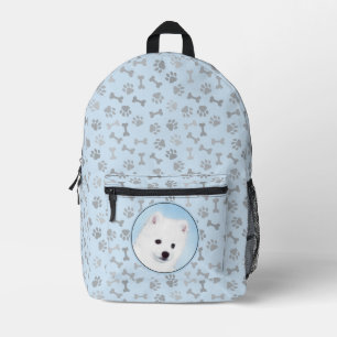 American Eskimo Dog Painting - Original Dog Art Printed Backpack