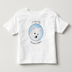 American Eskimo Dog Painting - Original Dog Art Toddler T-shirt